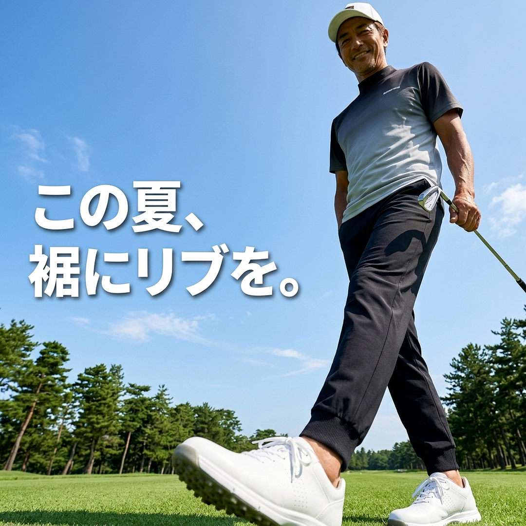 ジョガーパンツで、ゴルフへ。この夏穿ける3種と、合わせるトップス5種